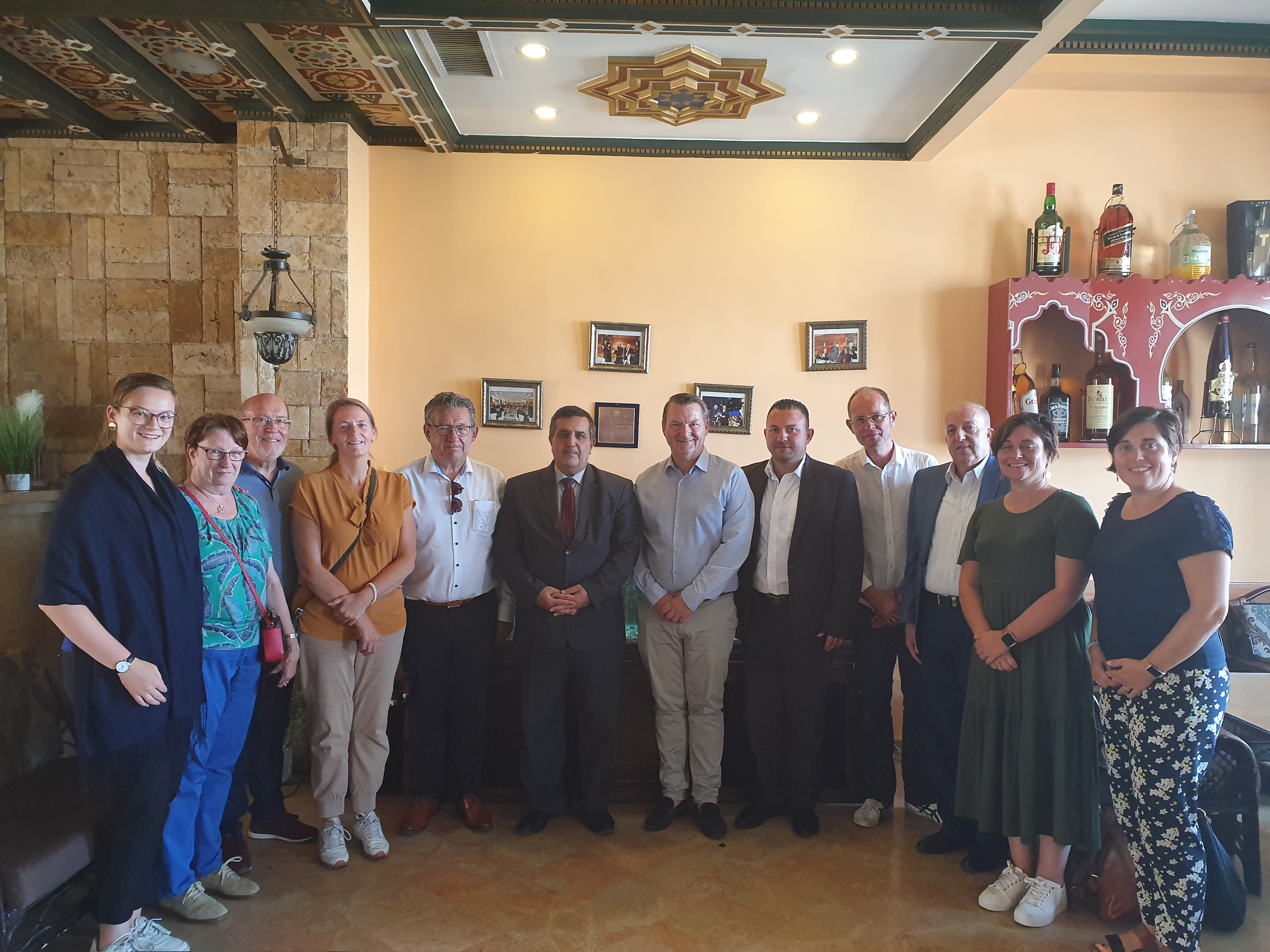 سلمان وحنانيا يستقبلان رئيسي بلديتي بروج وهاوثلست البلجيكيتين