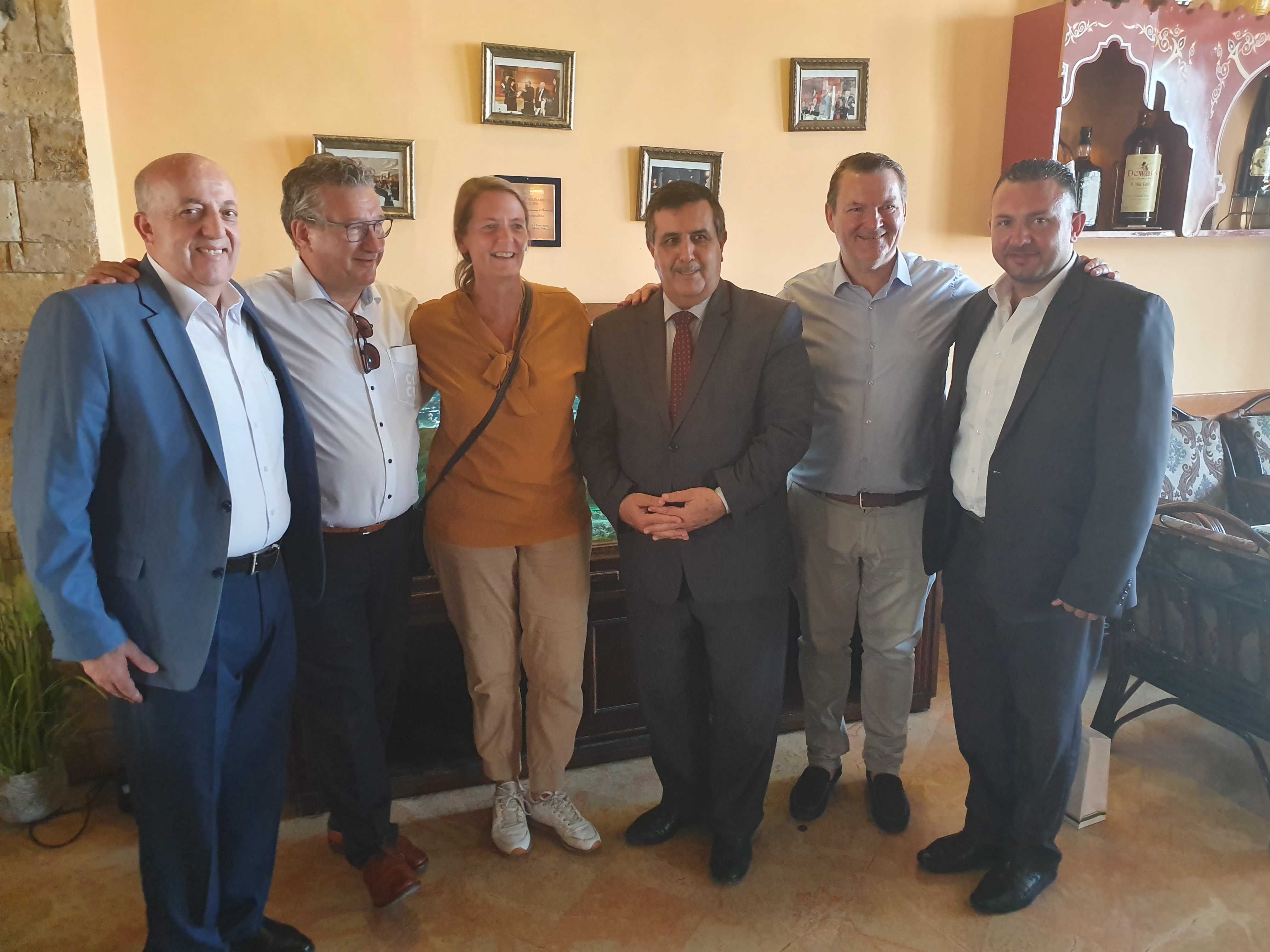 سلمان وحنانيا يستقبلان رئيسي بلديتي بروج وهاوثلست البلجيكيتين