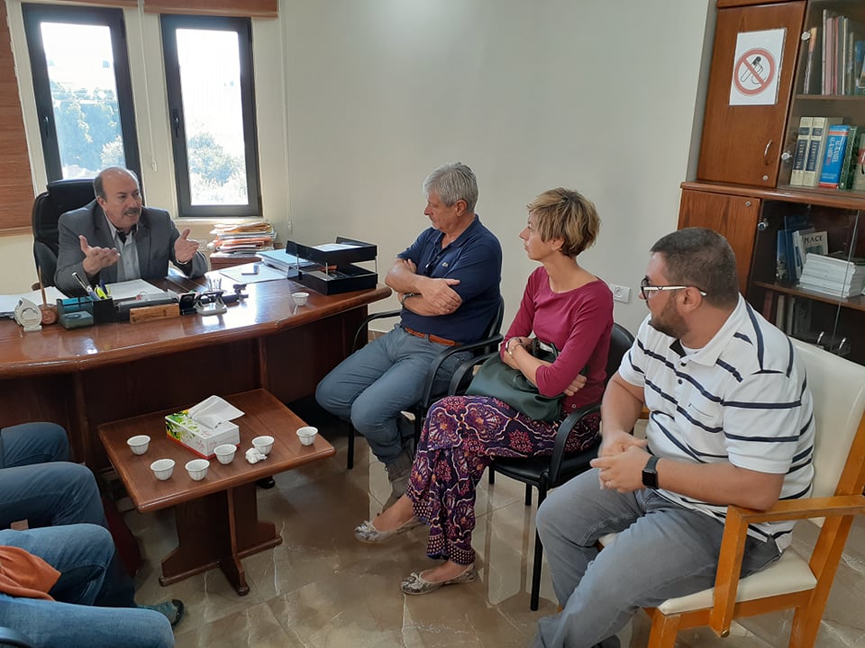 في إطار عملية التدقيق على المرحلة الأولى لمشروع نور بين بلديتي بيت لحم وتورينو  مرقص يلتقي وفداً من البلدية الإيطالية