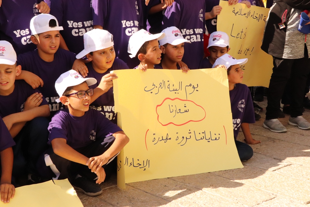 حملة اليوم العالمي للنظافة في محافظة بيت لحم تنطلق من ساحة المهد تحت شعار بيت لحم نظيفة وخضراء