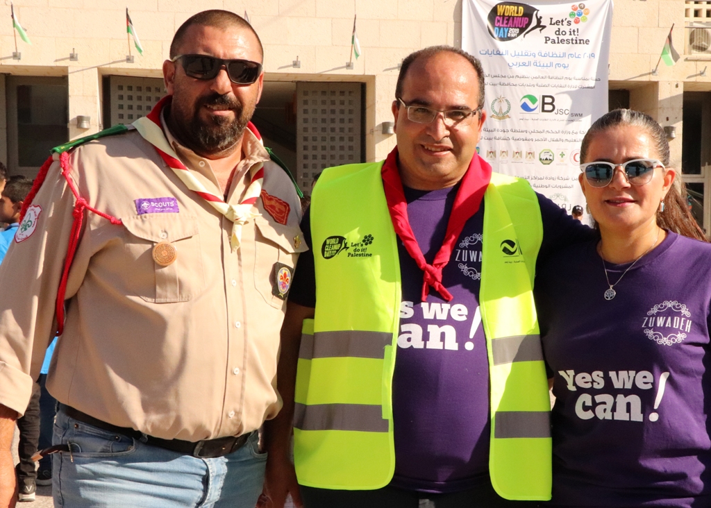 حملة اليوم العالمي للنظافة في محافظة بيت لحم تنطلق من ساحة المهد تحت شعار بيت لحم نظيفة وخضراء