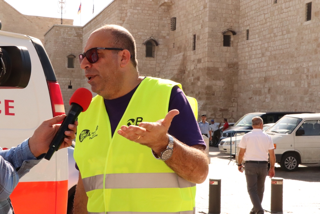 حملة اليوم العالمي للنظافة في محافظة بيت لحم تنطلق من ساحة المهد تحت شعار بيت لحم نظيفة وخضراء