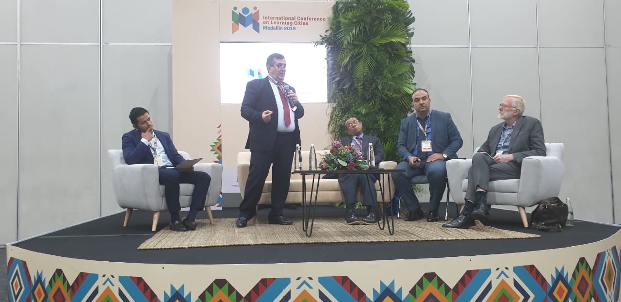 رئيس بلدية بيت لحم يشارك كمتحدث في المؤتمر الدولي الرابع للمدن التعليمية في كولومبيا