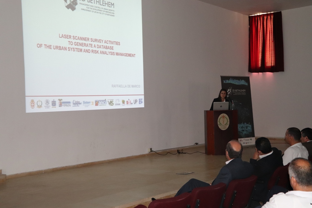 في إطار إتفاقية التوأمة بين بلديتي بيت لحم وبافيا الإيطالية ندوة تحت عنوان "بيت لحم ثلاثية الأبعاد" في مركز السلام/ بيت لحم