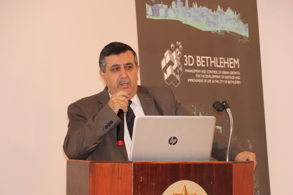 في إطار إتفاقية التوأمة بين بلديتي بيت لحم وبافيا الإيطالية ندوة تحت عنوان "بيت لحم ثلاثية الأبعاد" في مركز السلام/ بيت لحم