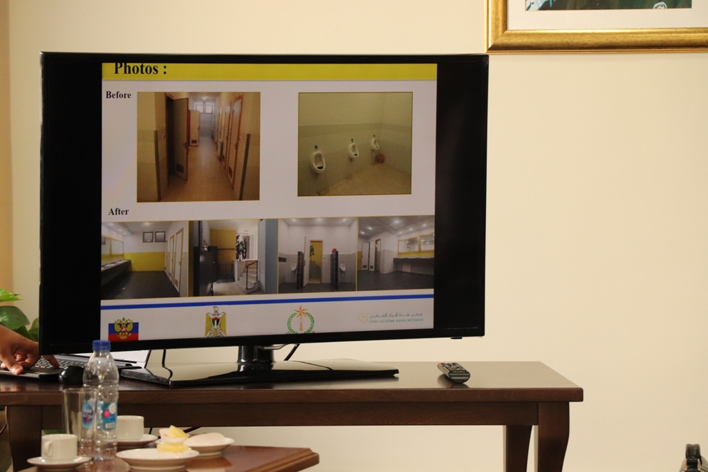 رئيس بلدية بيت لحم ونائب السفير الروسي في فلسطين يعرضان تفاصيل مشروع تأهيل شارع النجمة وتفرعاته على عدد من ممثلي المؤسسات الروسية الفلسطينية في فلسطين