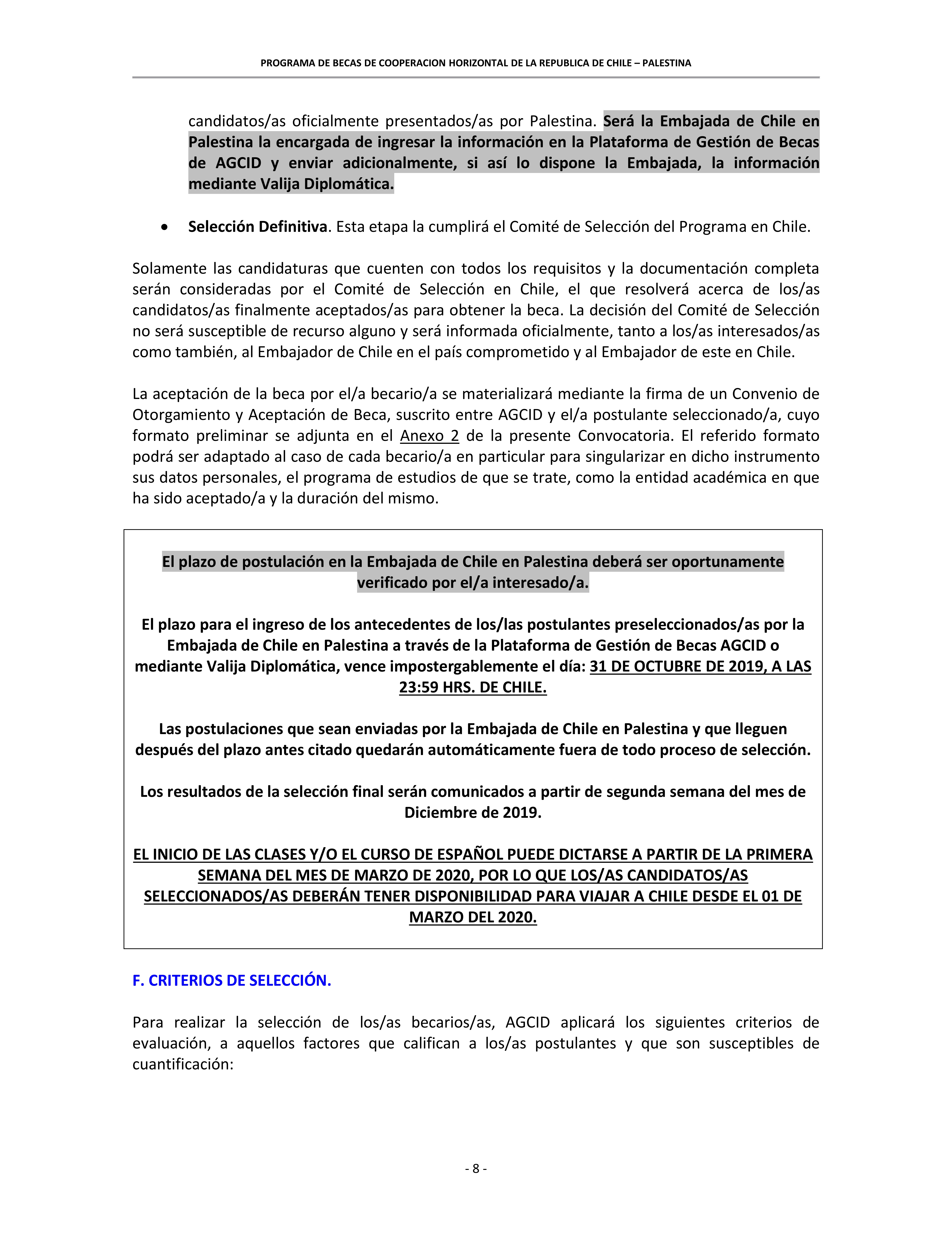 Masters scholarships in Chile