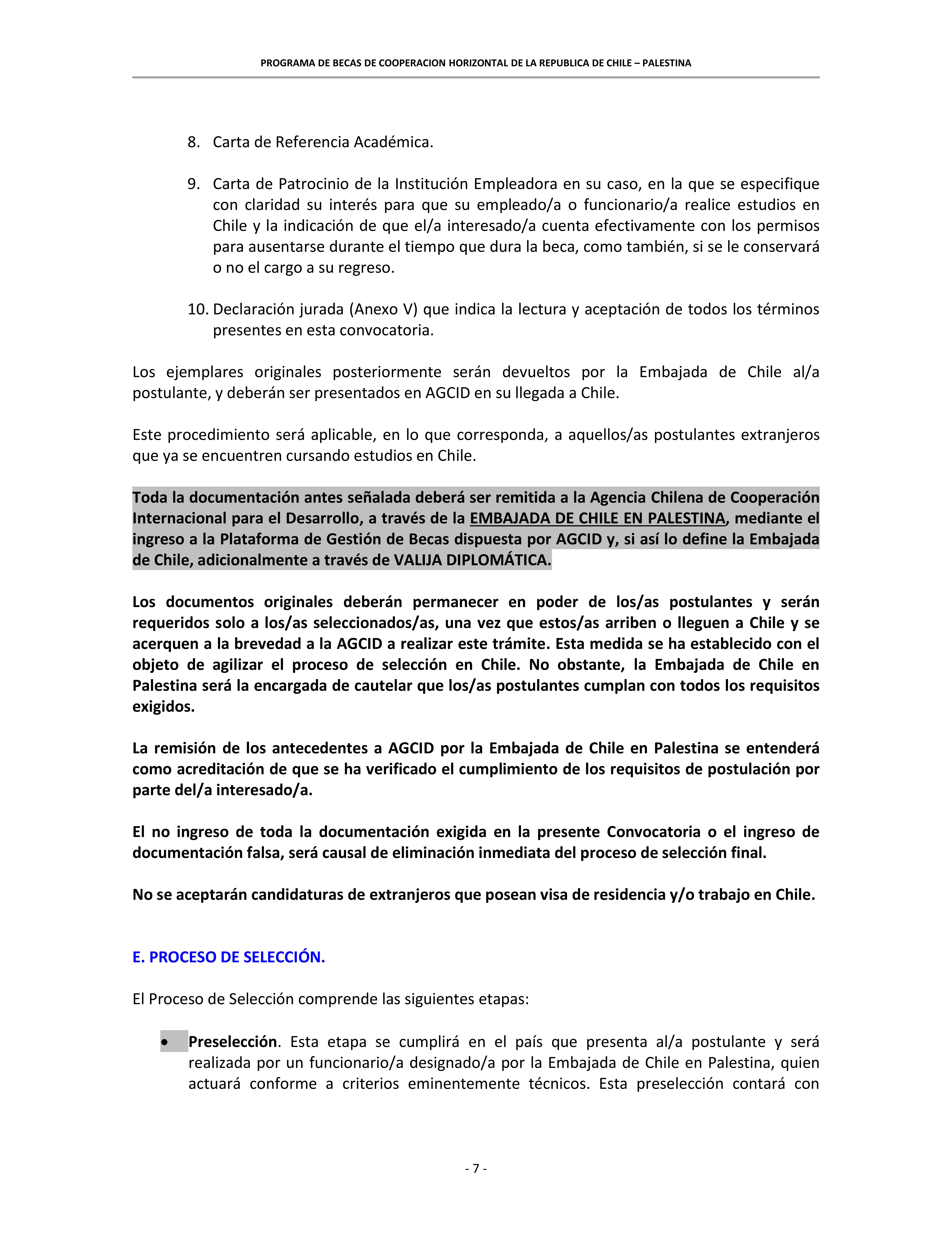 Masters scholarships in Chile