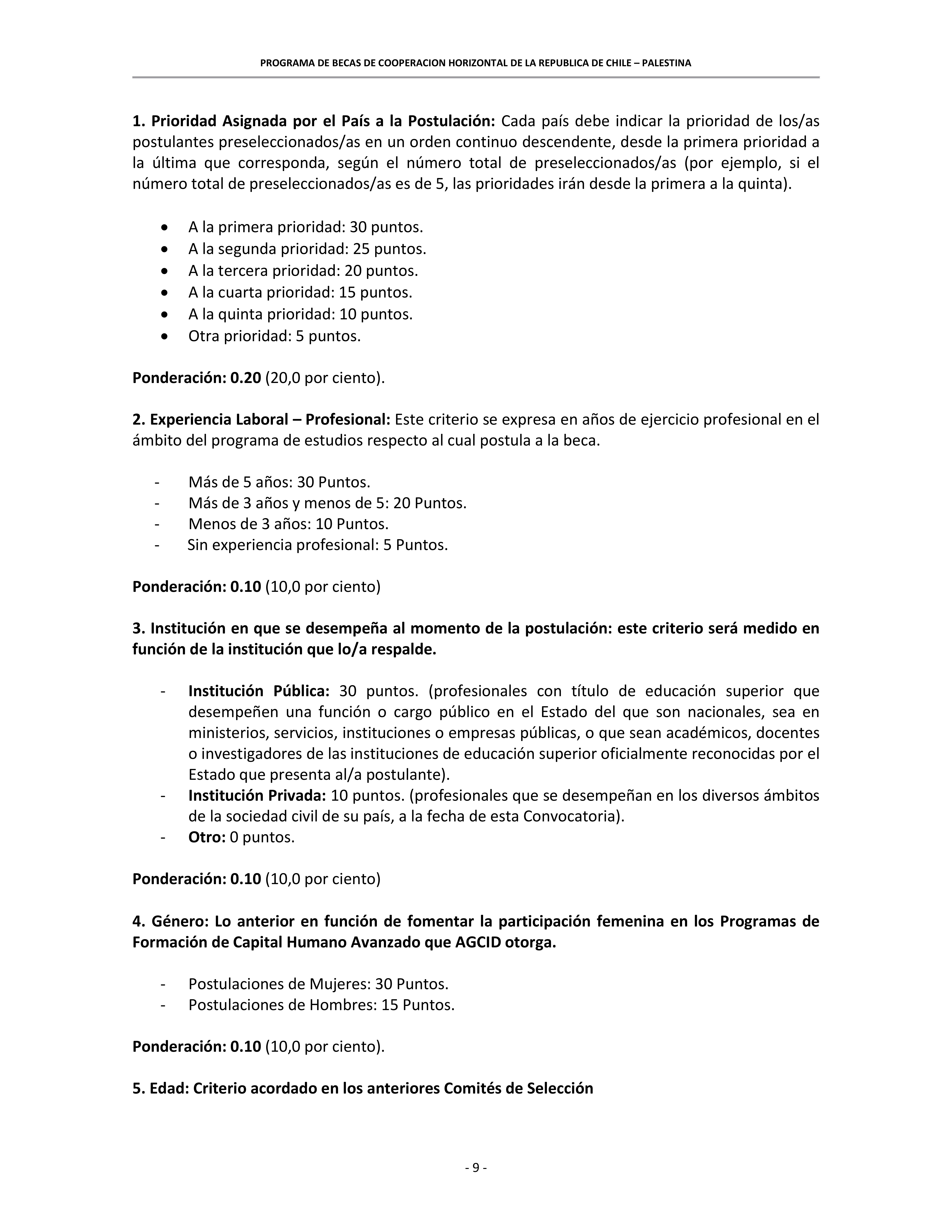 Masters scholarships in Chile