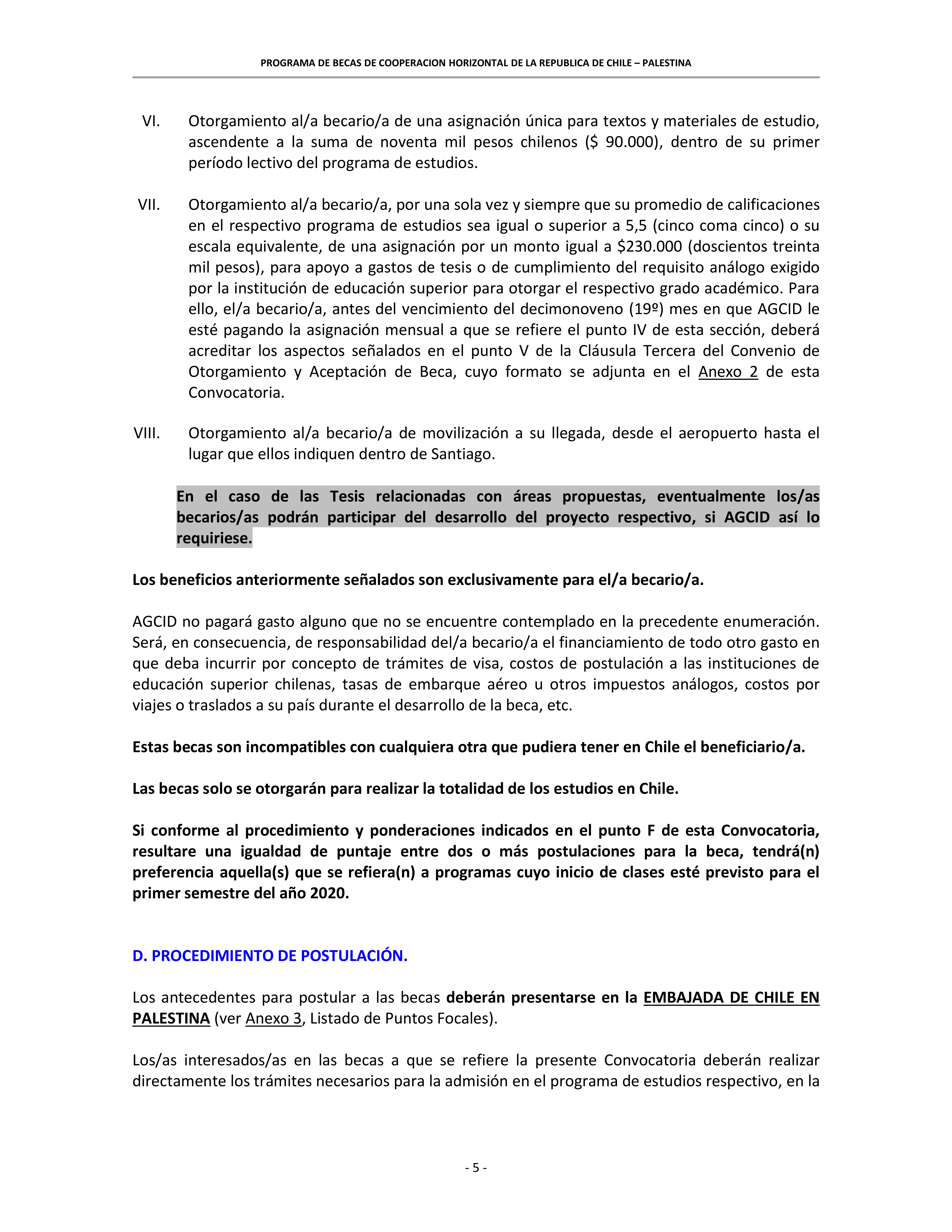 Masters scholarships in Chile