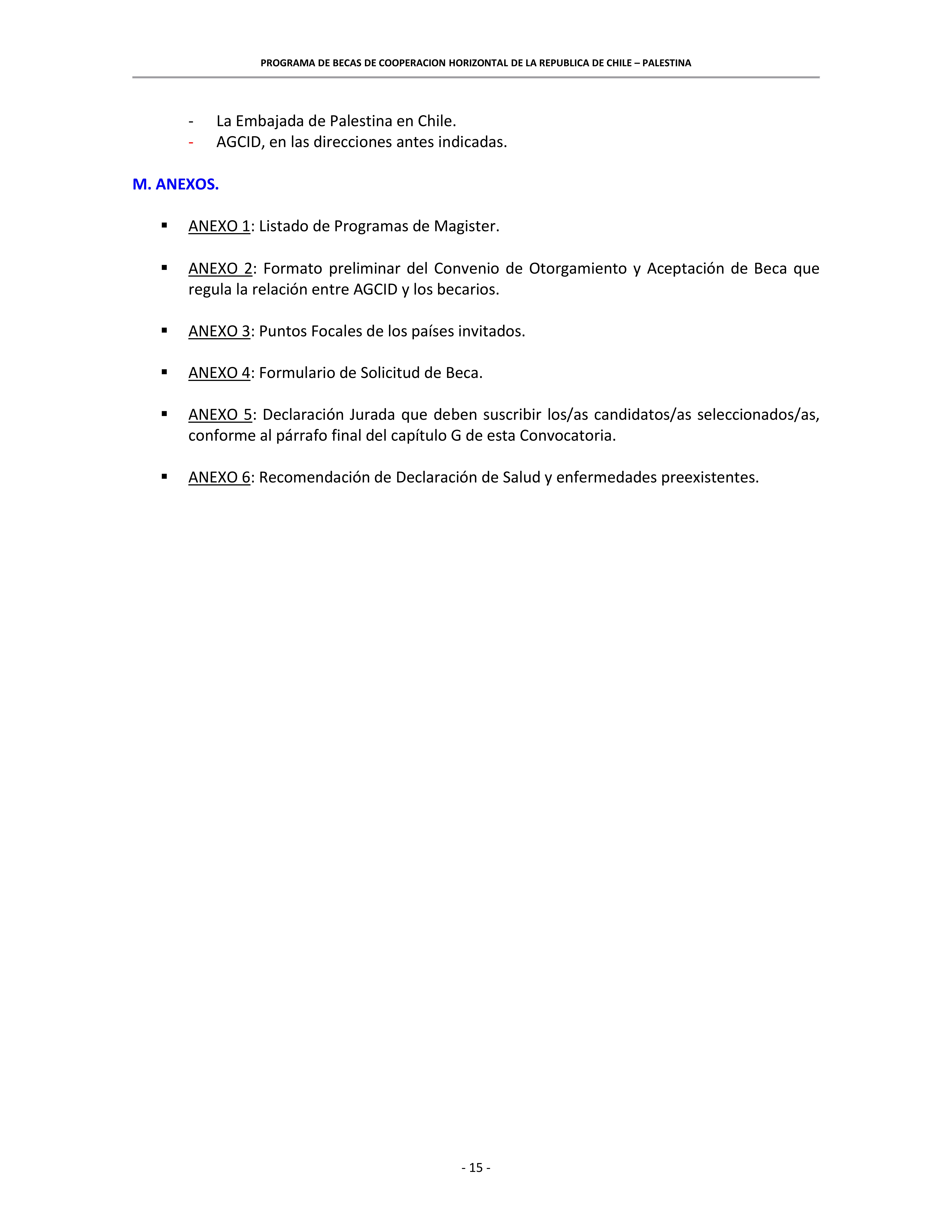 Masters scholarships in Chile