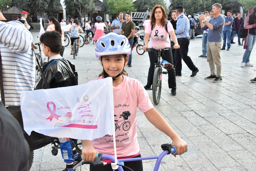 حملة دراجات الأمل تحت شعار" لا تستني الأعراض إفحصي وإطمئني" تنطلق من ساحة المهد