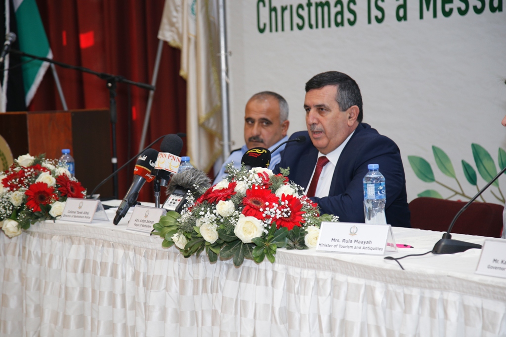 مؤتمر صحفي خاص بإحتفالات أعياد الميلاد المجيدة في مركز السلام بيت لحم