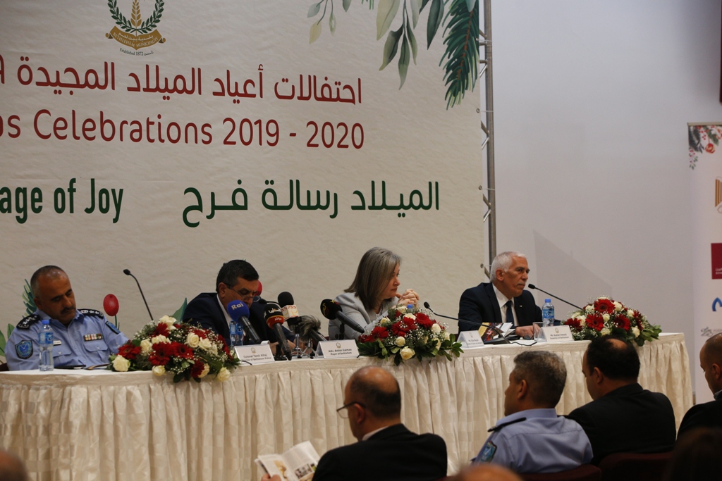 مؤتمر صحفي خاص بإحتفالات أعياد الميلاد المجيدة في مركز السلام بيت لحم