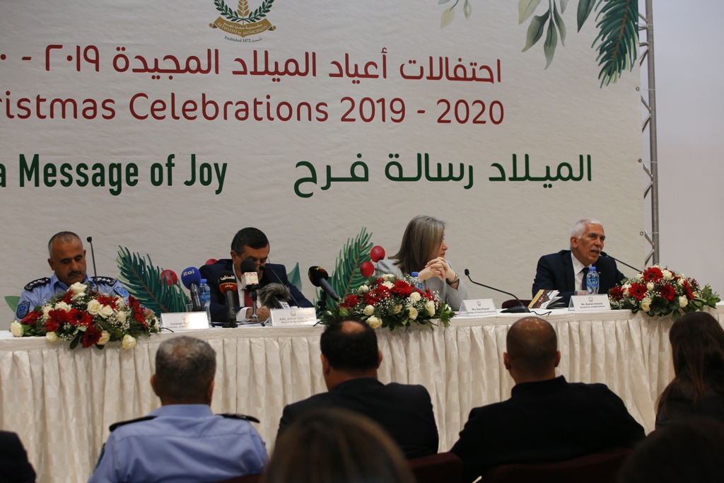 مؤتمر صحفي خاص بإحتفالات أعياد الميلاد المجيدة في مركز السلام بيت لحم