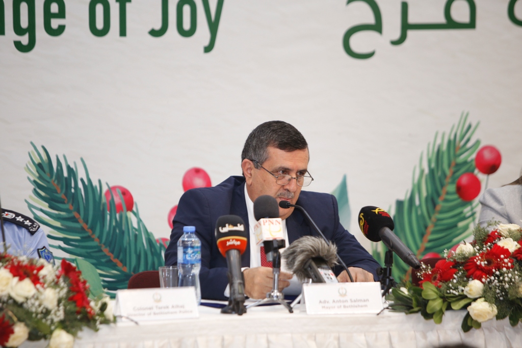 مؤتمر صحفي خاص بإحتفالات أعياد الميلاد المجيدة في مركز السلام بيت لحم