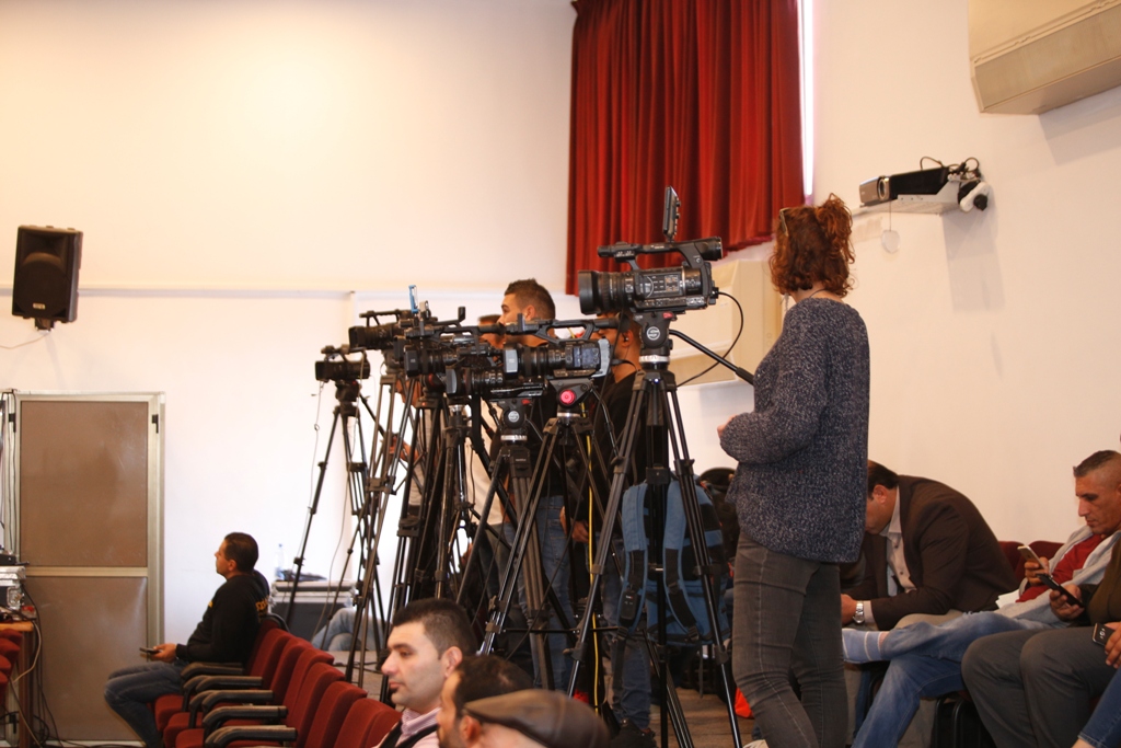 مؤتمر صحفي خاص بإحتفالات أعياد الميلاد المجيدة في مركز السلام بيت لحم