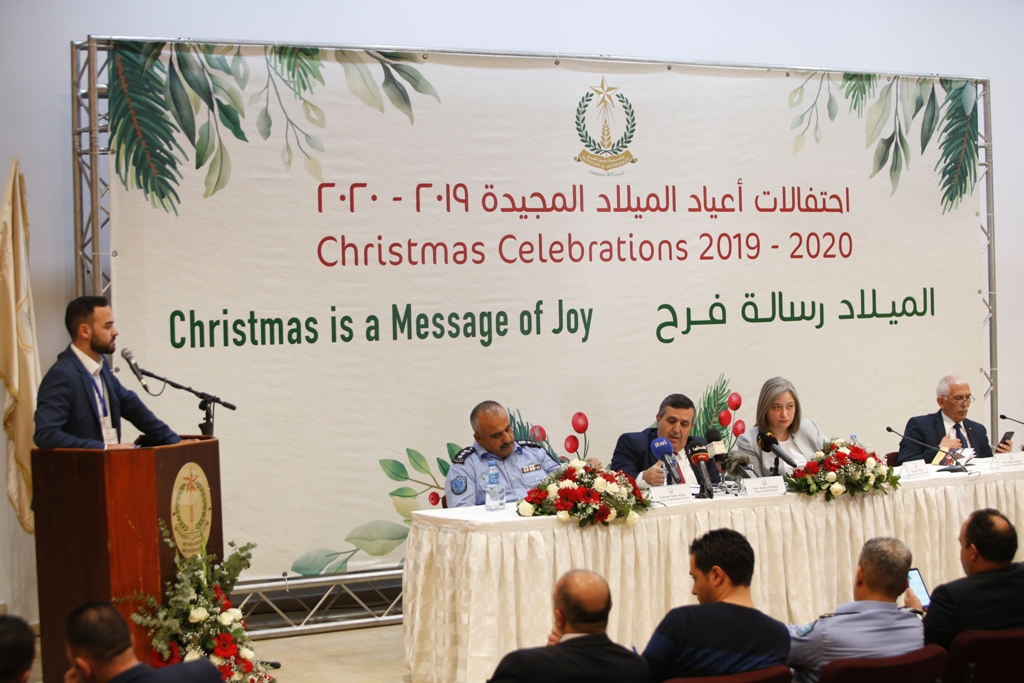 مؤتمر صحفي خاص بإحتفالات أعياد الميلاد المجيدة في مركز السلام بيت لحم