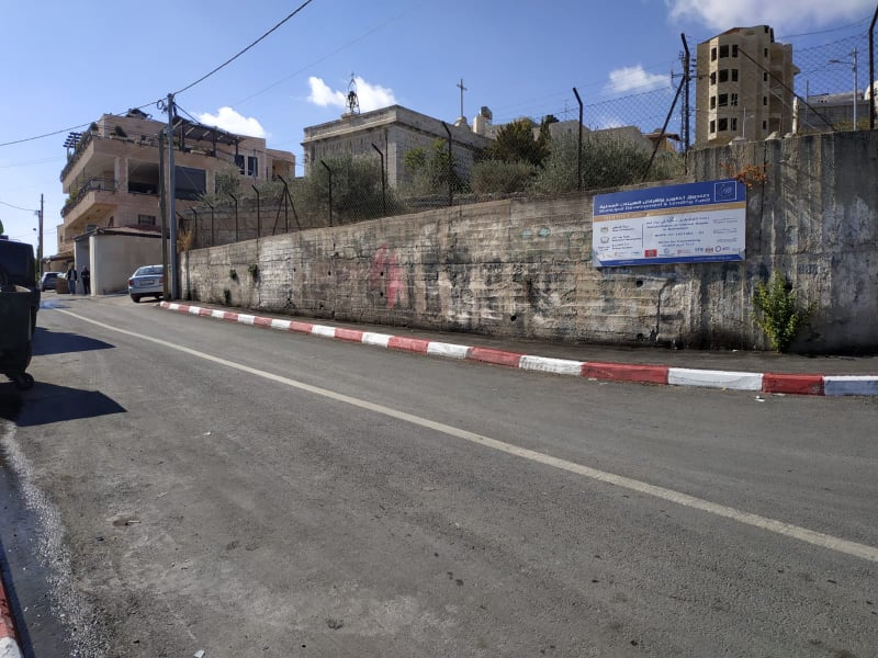 استلام مشروع طرق داخلية في بيت لحم