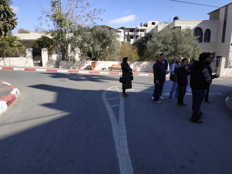 استلام مشروع طرق داخلية في بيت لحم