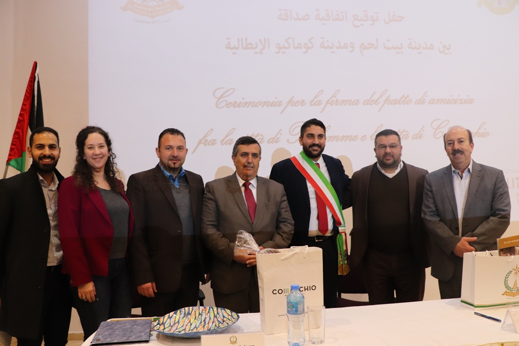 اتفاقية صداقة جديدة بين بلديتي بيت لحم وكوماكيو الإيطالية