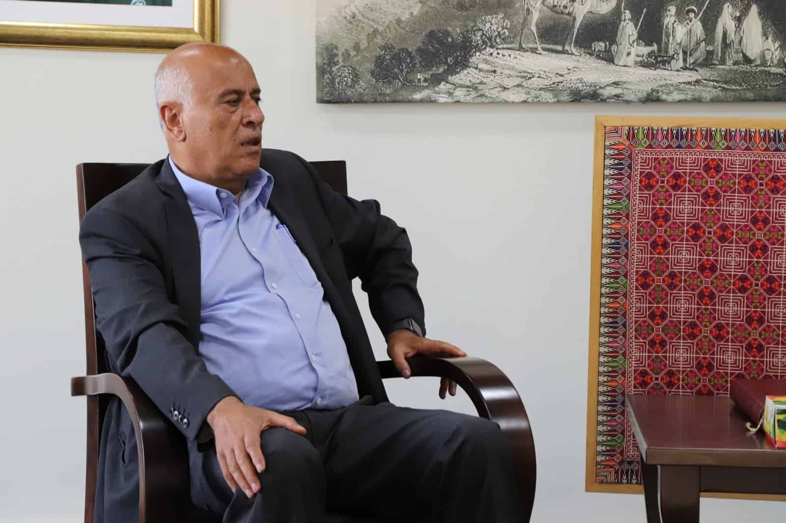 سلمان يطلع اللواء جبريل الرجوب على جهود بلدية بيت لحم في مواجهة فايروس كورونا