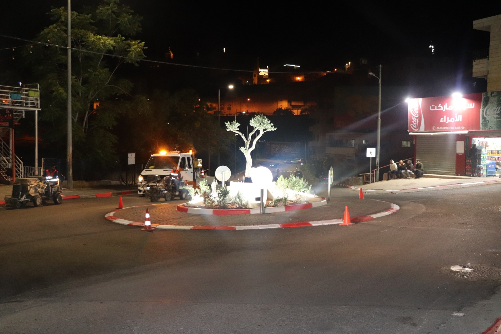 بلدية بيت لحم تنهي أعمال تأهيل "دوار تشيلي" ومقطع من شارع الكركفة 