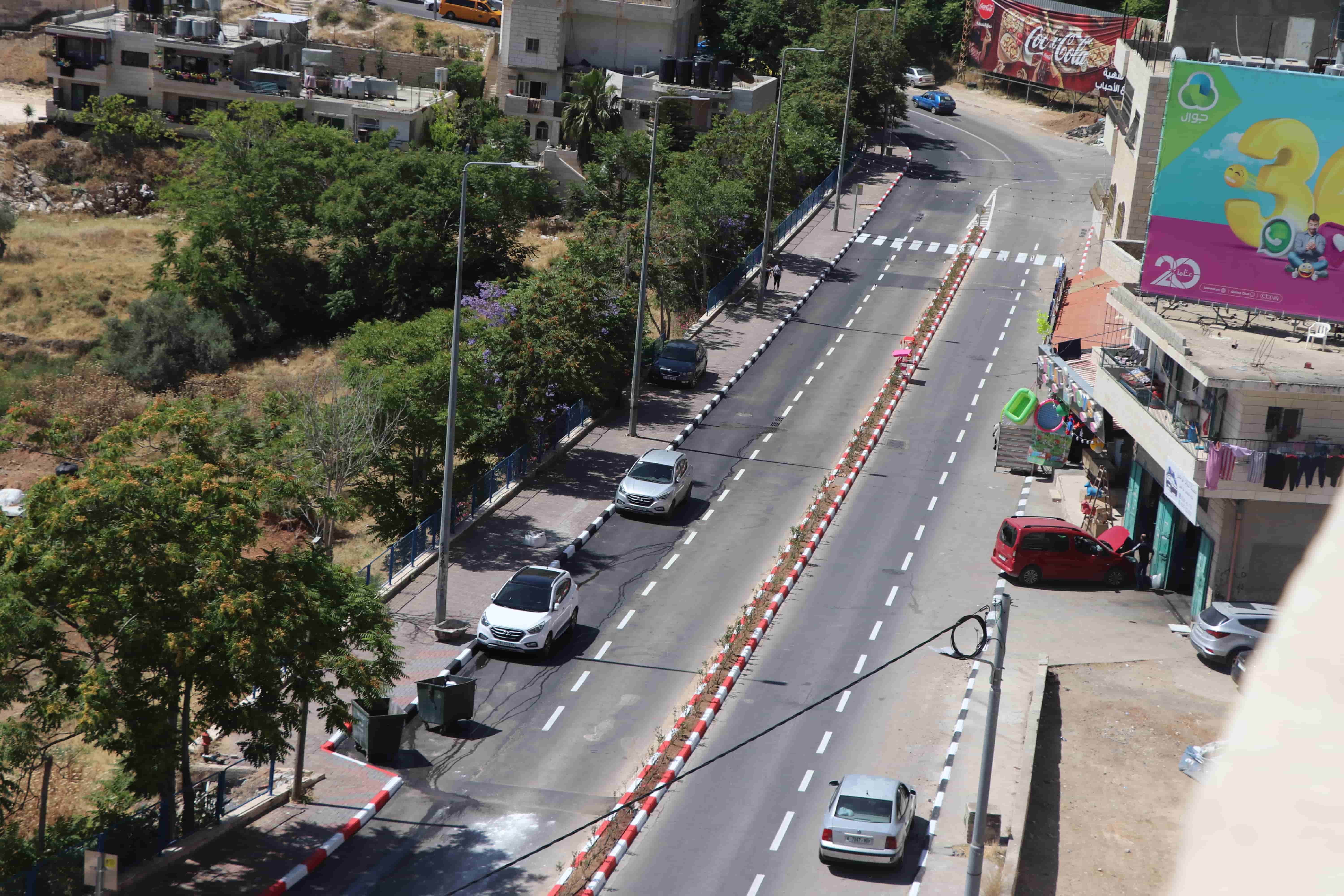 بلدية بيت لحم تنهي أعمال تأهيل "دوار تشيلي" ومقطع من شارع الكركفة 