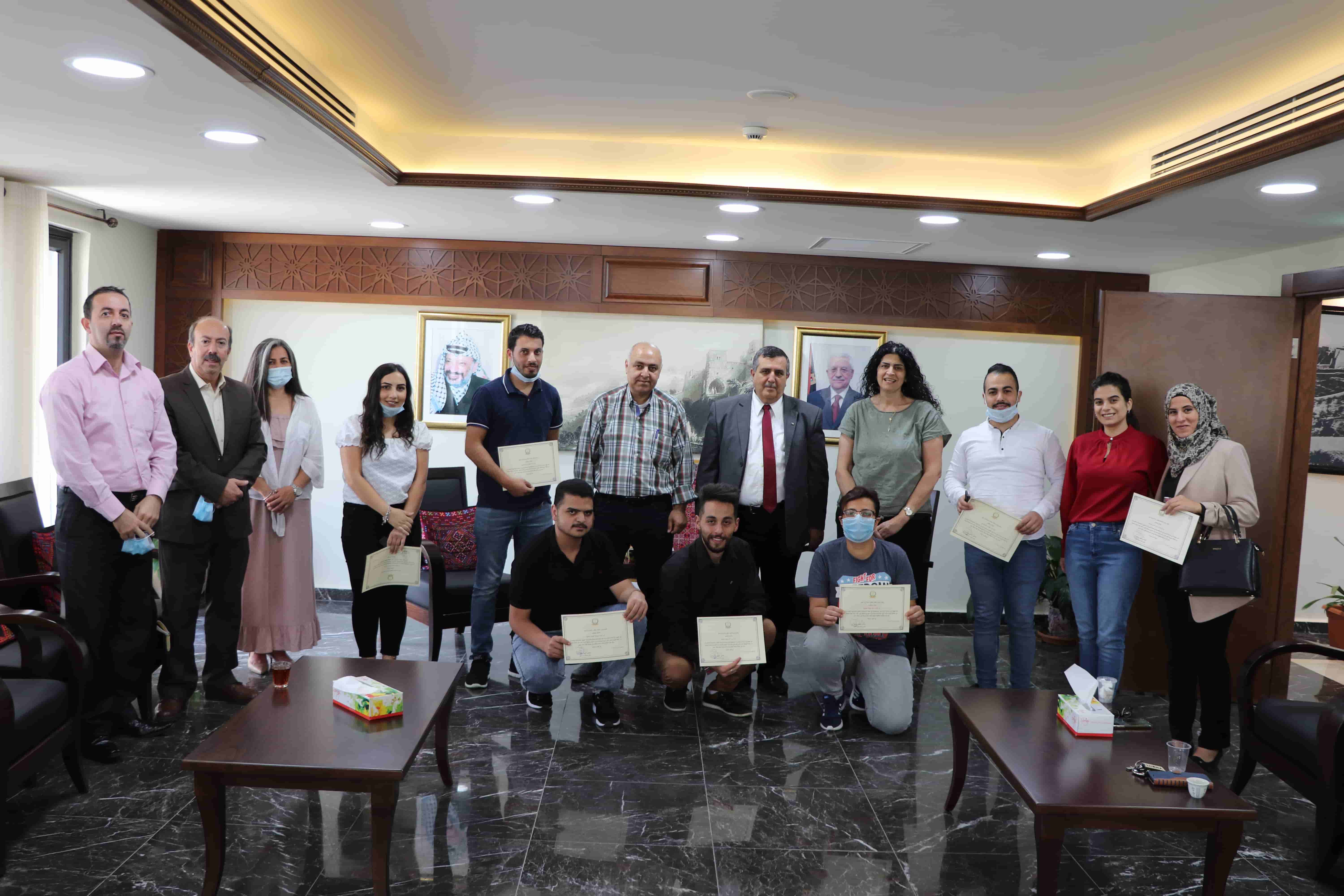 سلمان يكرم متطوعي بلدية بيت لحم خلال فترة جائحة كورونا