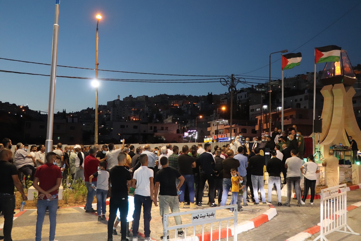 بلدية بيت لحم تدشن "صرح شهداء مدينة بيت لحم" في موقع دُوّار واد شاهين