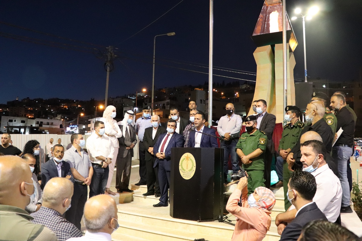 بلدية بيت لحم تدشن "صرح شهداء مدينة بيت لحم" في موقع دُوّار واد شاهين