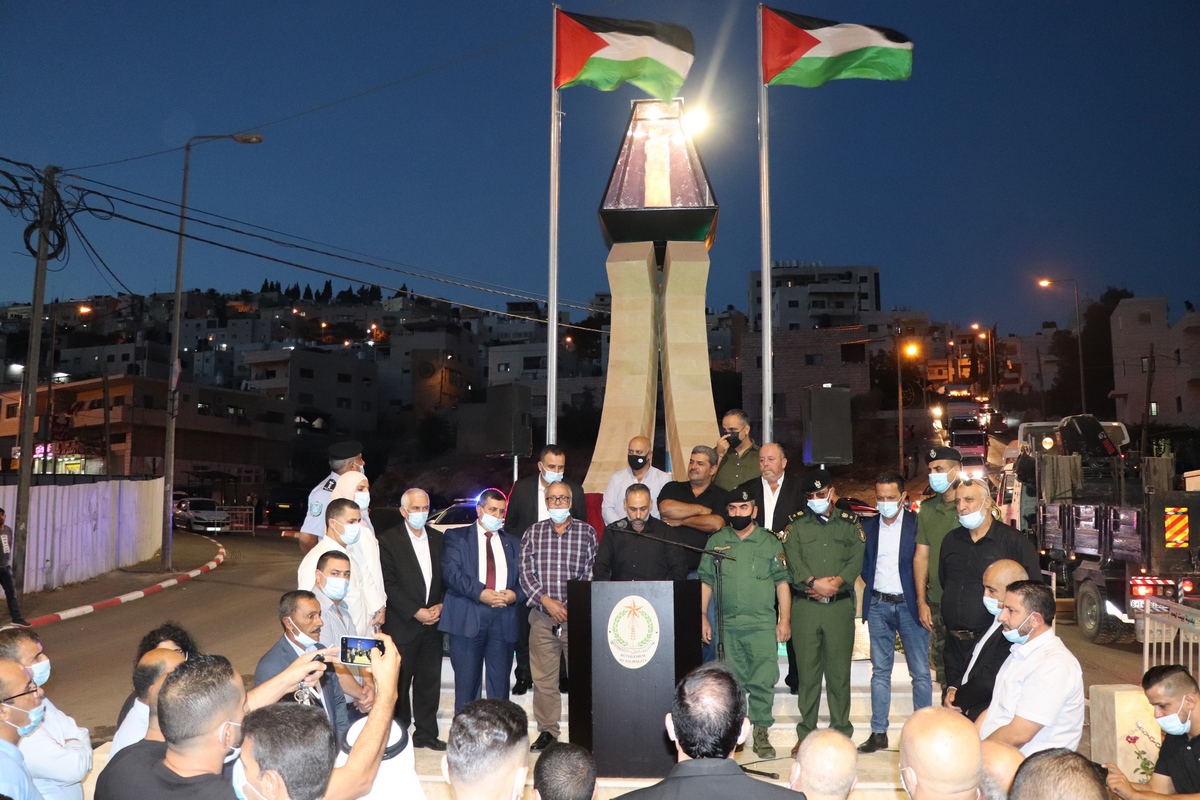 بلدية بيت لحم تدشن "صرح شهداء مدينة بيت لحم" في موقع دُوّار واد شاهين