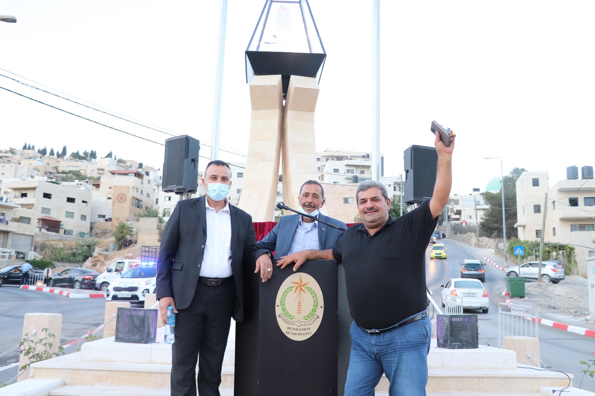 بلدية بيت لحم تدشن "صرح شهداء مدينة بيت لحم" في موقع دُوّار واد شاهين