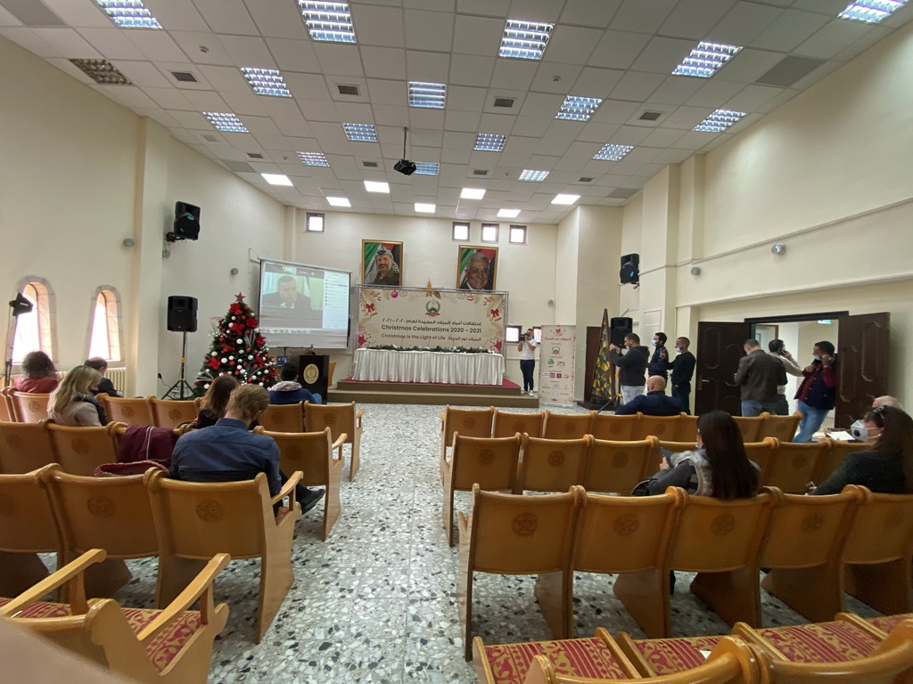 خلال المؤتمر الصحفي السنوي التقليدي:  رئيس بلدية بيت لحم يطلق رسالة الميلاد " الميلاد نور وحياة"