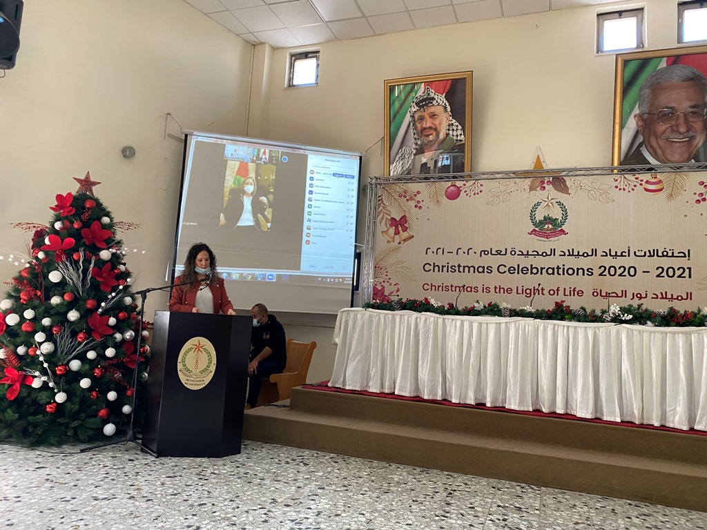 خلال المؤتمر الصحفي السنوي التقليدي:  رئيس بلدية بيت لحم يطلق رسالة الميلاد " الميلاد نور وحياة"