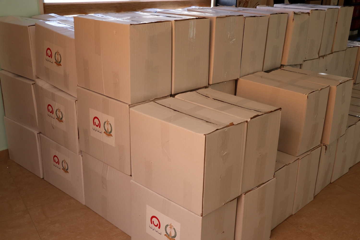 The Representative office of Poland in Palestine distributed food packages to families affected by COVID-19 pandemic