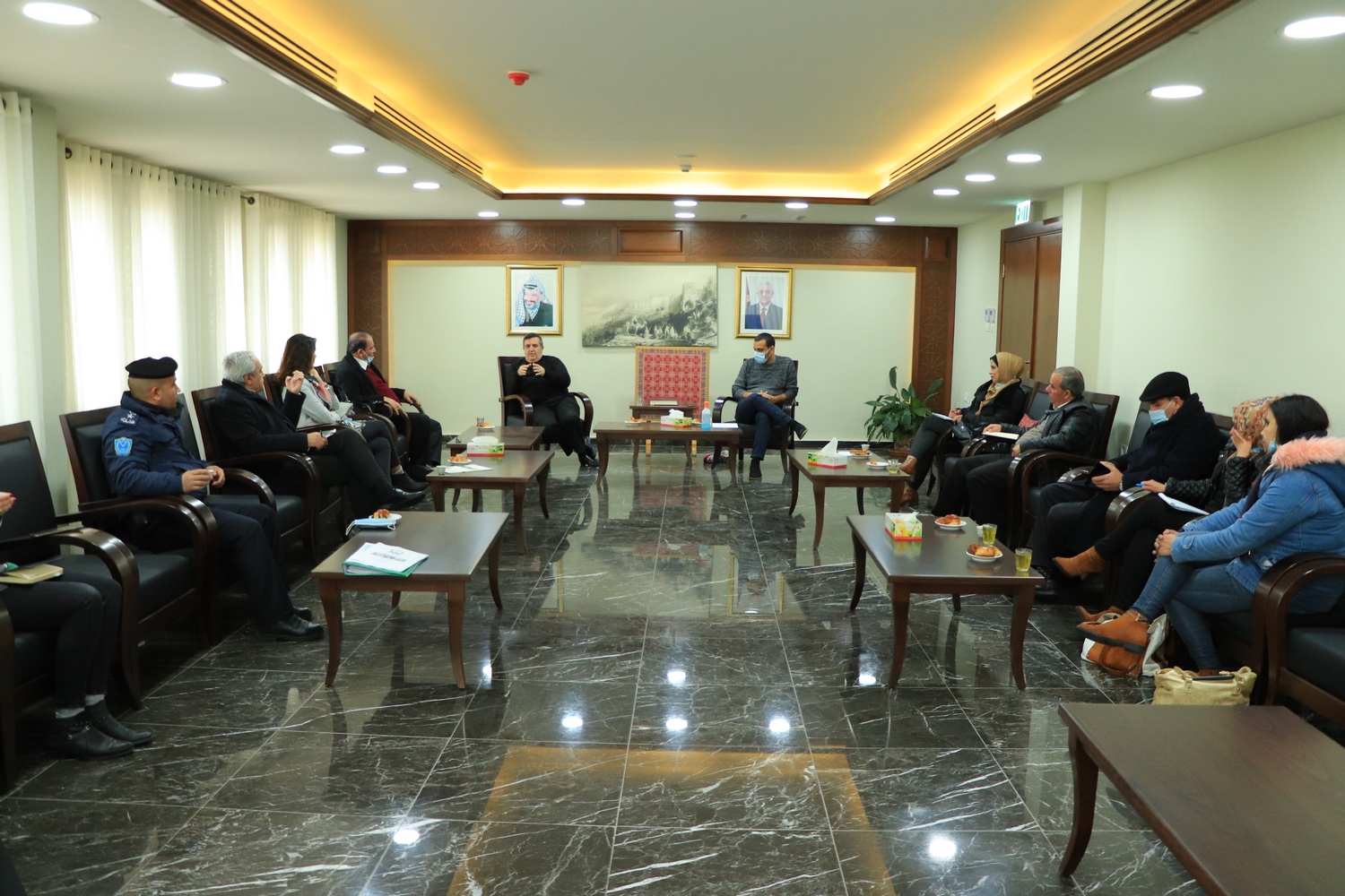 بلدية بيت لحم تعقد الاجتماع الأول لمشروع مركز رعاية الطفل الممول من مدينة ساراجوزا الاسبانية