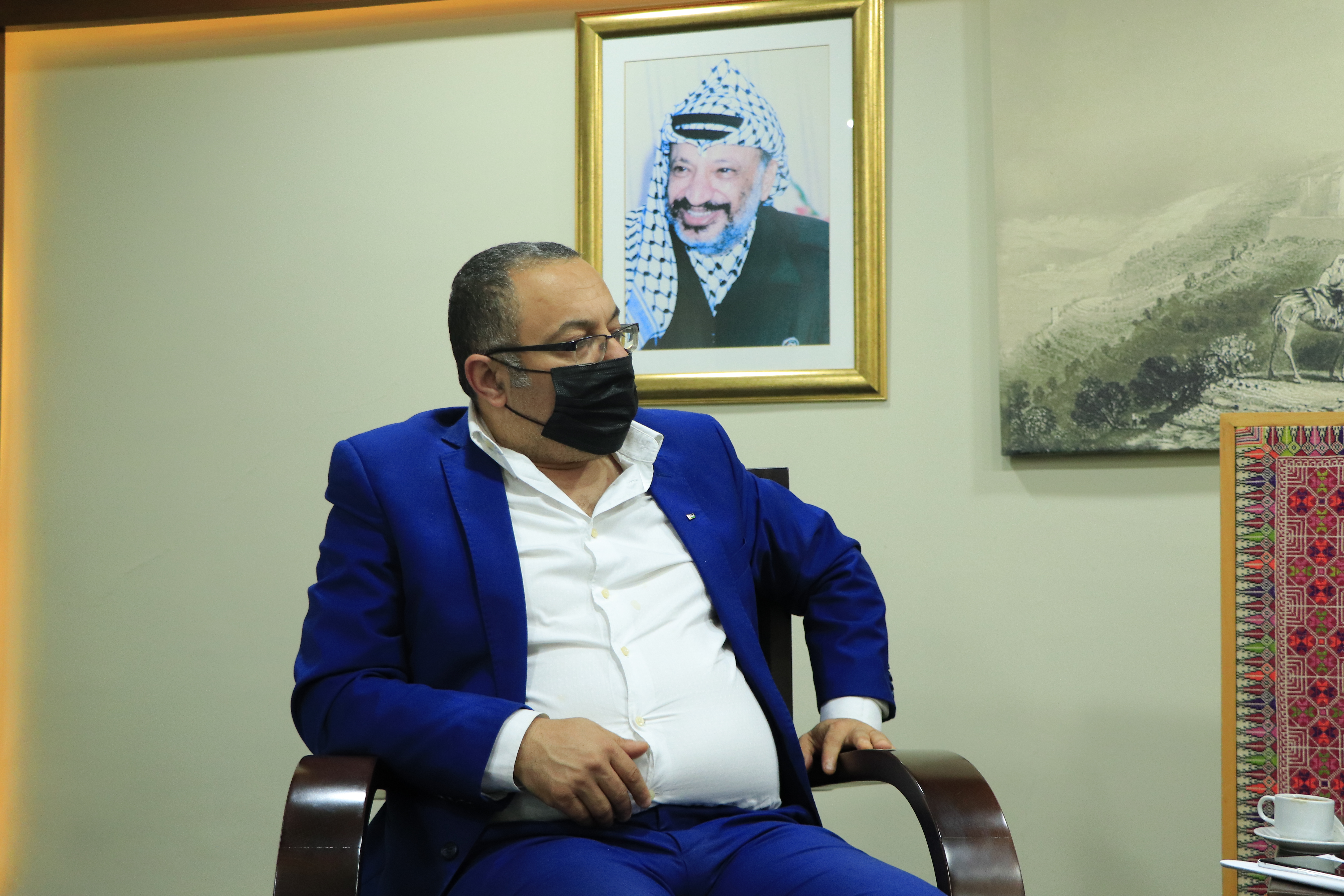 اجتمع رئيس بلدية بيت لحم المحامي أنطون سلمان مع الدكتور عاطف أبو سيف وزير الثقافة لبحث مشروع بيت لحم عاصمة الثقافة العربية