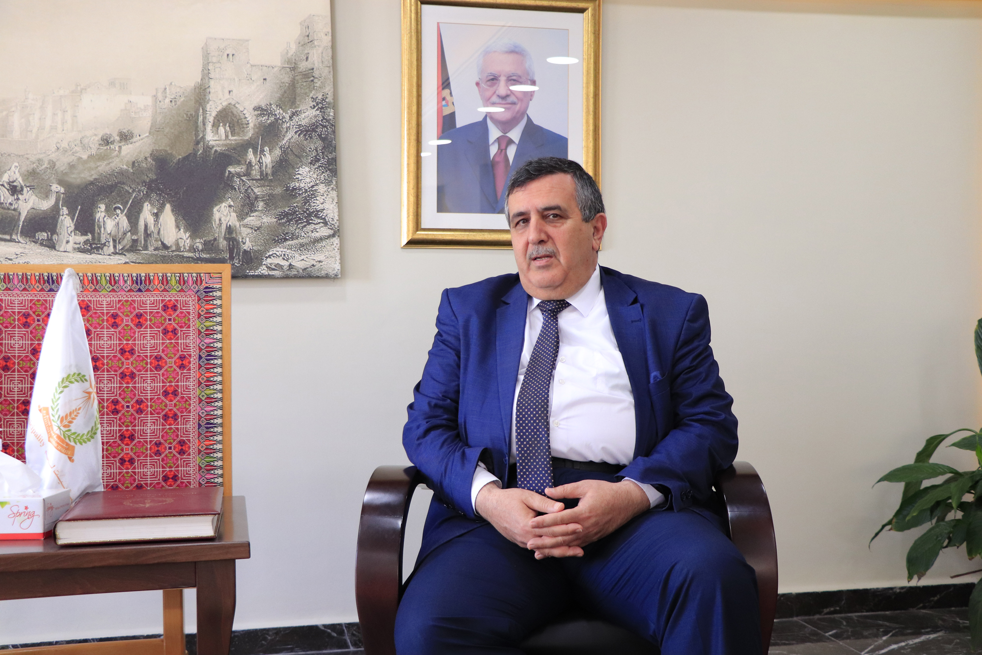 سلمان يناقش قضايا بيت لحم التنموية مع وفد طلاب برنامج القيادات الشابة التابع لمدرسة دار الكلمة الإنجيلية اللوثرية