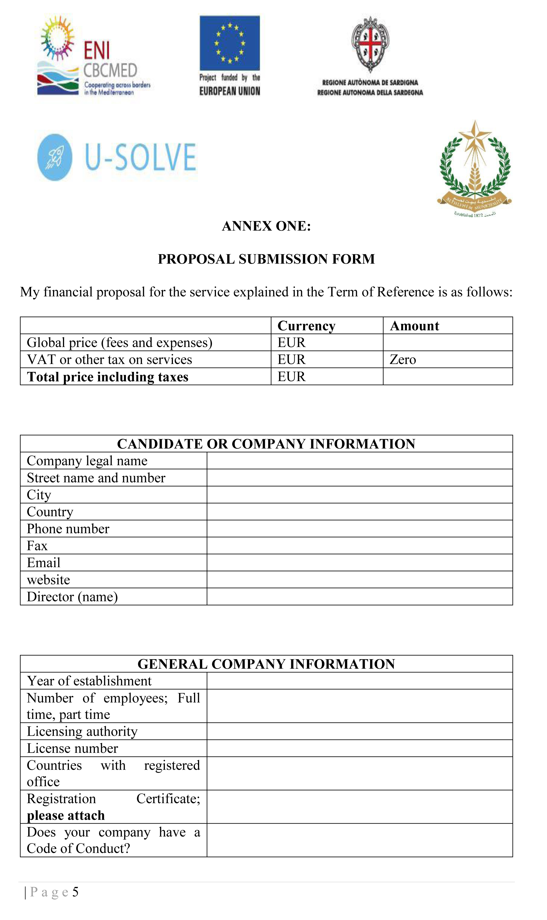اعلان صادر عن بلدية بيت لحم: مطلوب شركة تدقيق حسابات خارجية