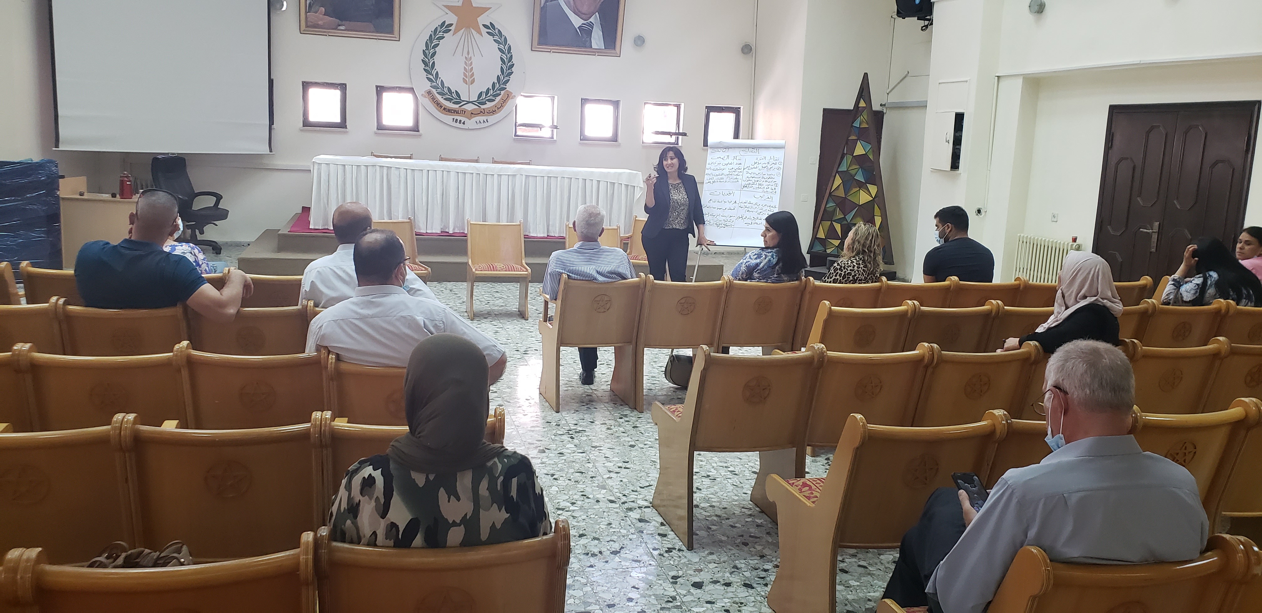 لقاءات بلدية بيت لحم بالتعاون مع مؤسسة أوراد لتشخيص مجال التنمية الإجتماعية