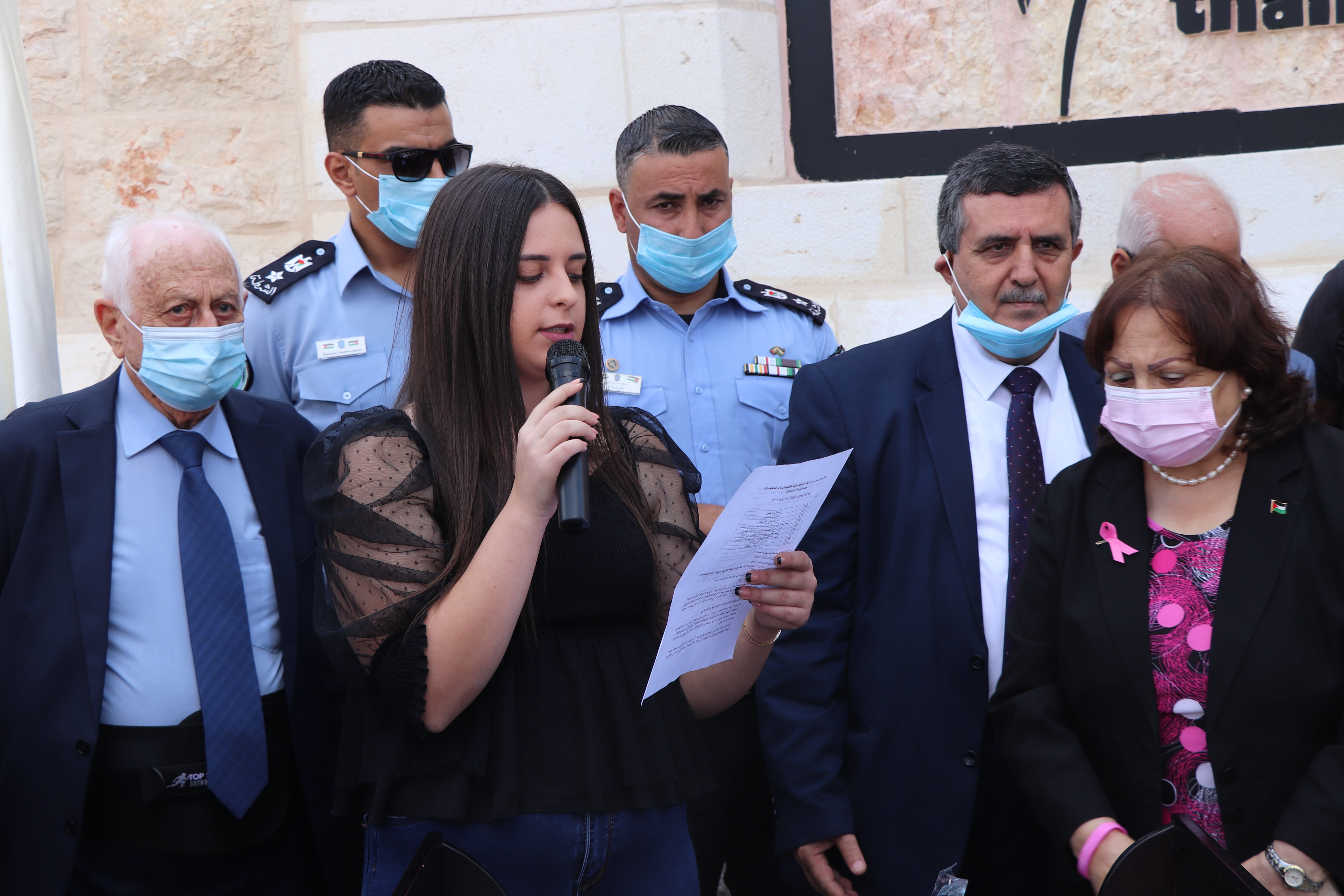 بلدية بيت لحم تحتفل بتدشين جدارية "الوفاء للطواقم الطبية والأمنية والهيئات المحلية خلال جائحة كورونا (كوفيد-19)"