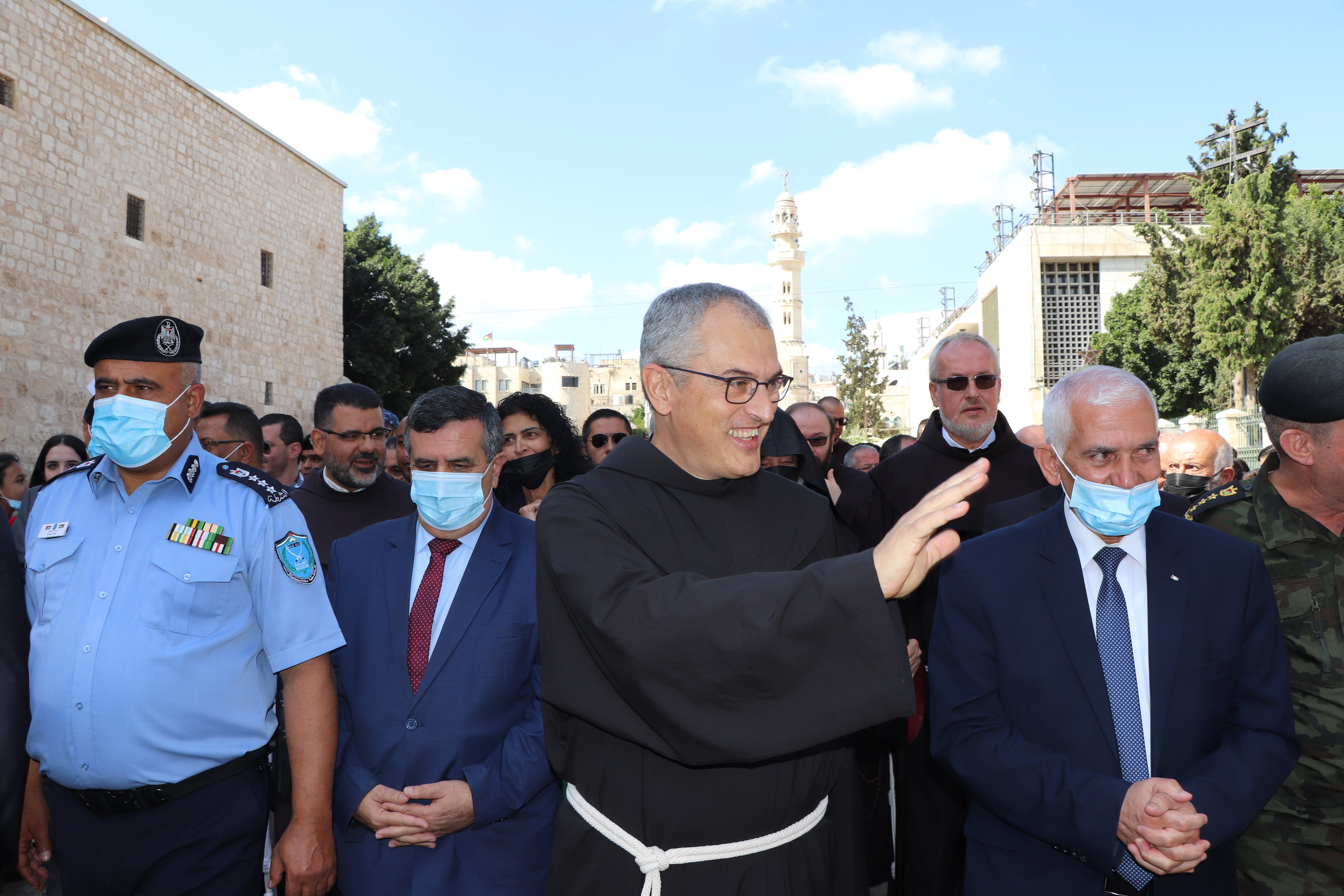 استقبال رئيس عام الرهبنة الفرنسيسكانية في العالم قدس الأب ماسيمو فوزارلي 