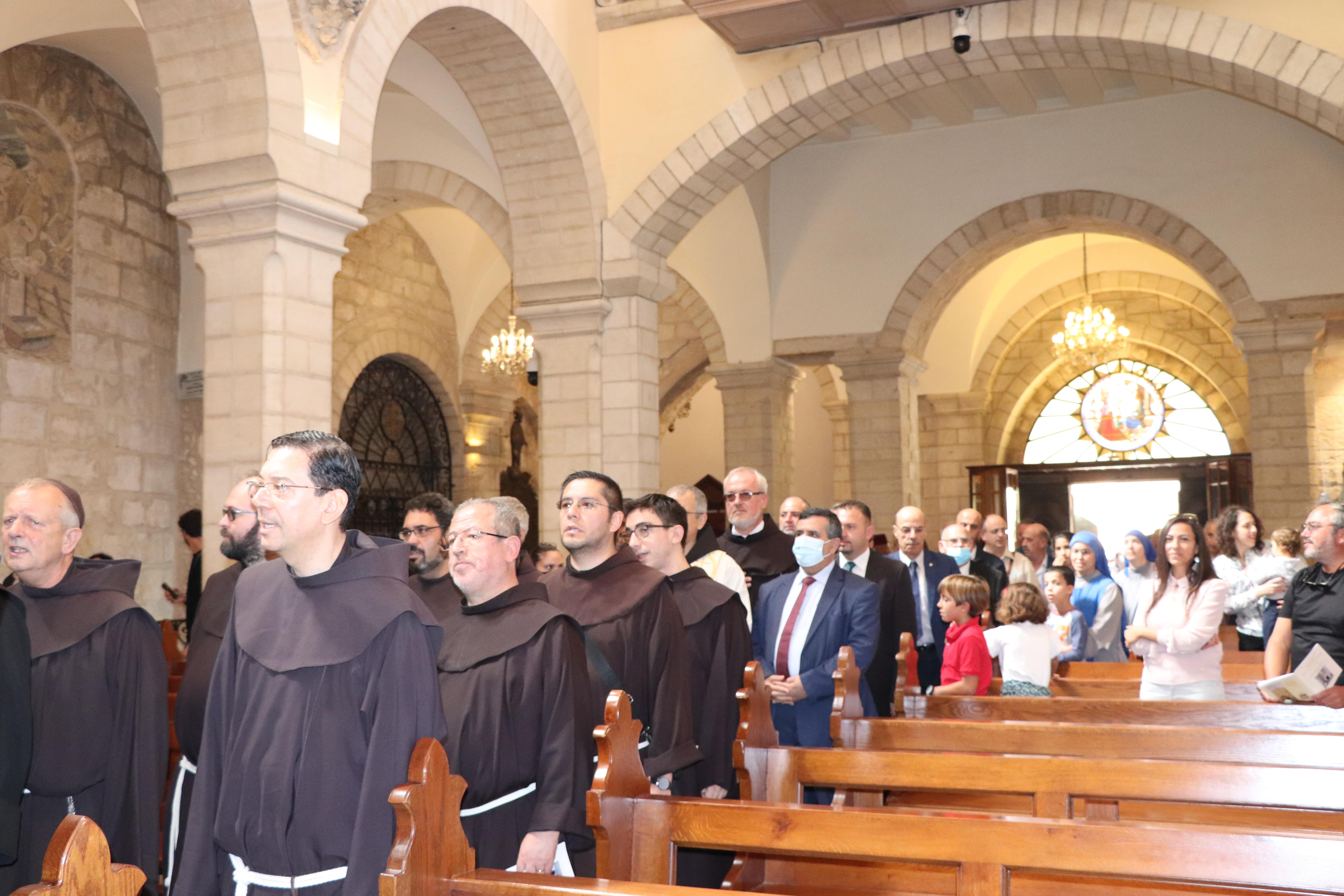 استقبال رئيس عام الرهبنة الفرنسيسكانية في العالم قدس الأب ماسيمو فوزارلي 