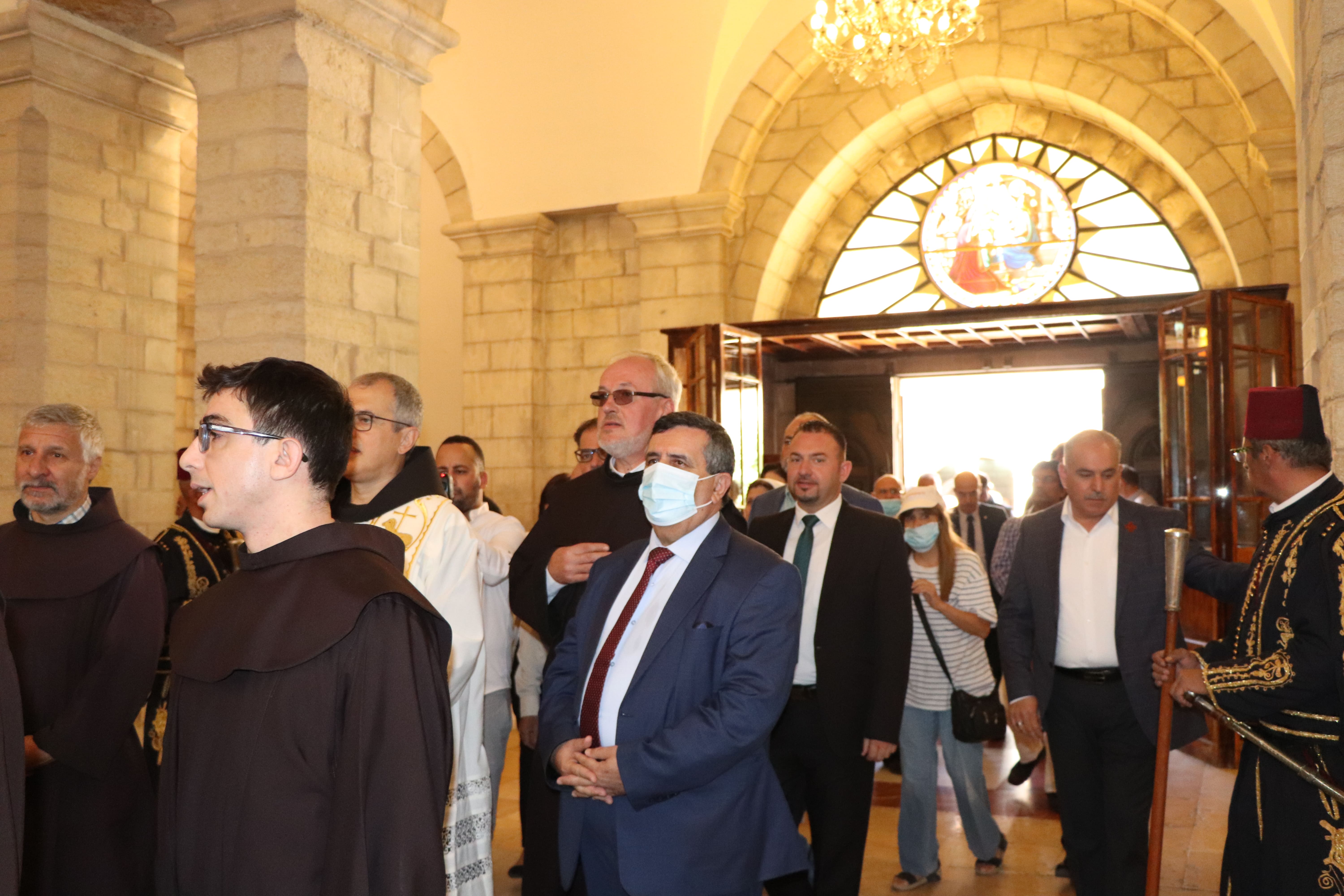 استقبال رئيس عام الرهبنة الفرنسيسكانية في العالم قدس الأب ماسيمو فوزارلي 