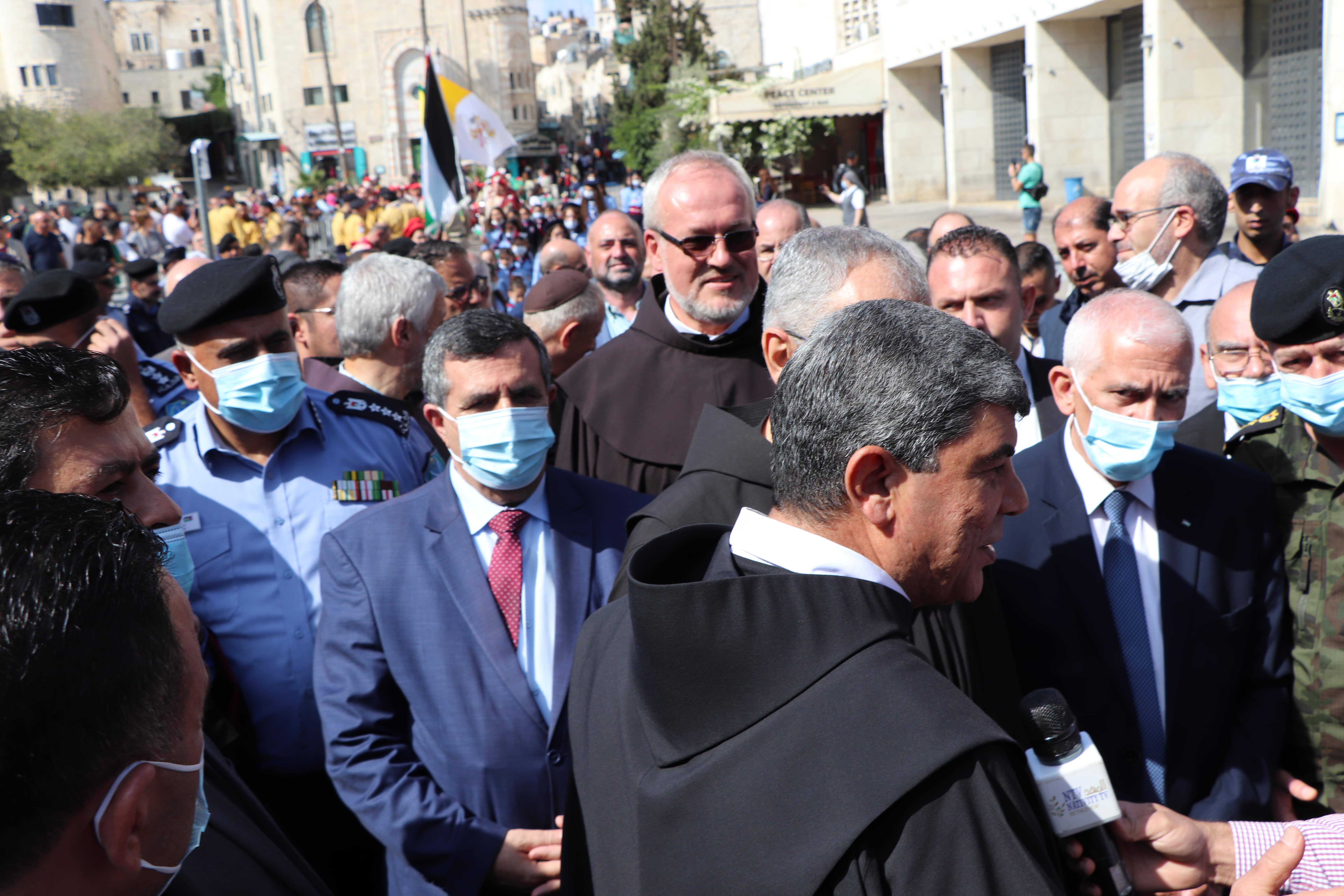 استقبال رئيس عام الرهبنة الفرنسيسكانية في العالم قدس الأب ماسيمو فوزارلي 