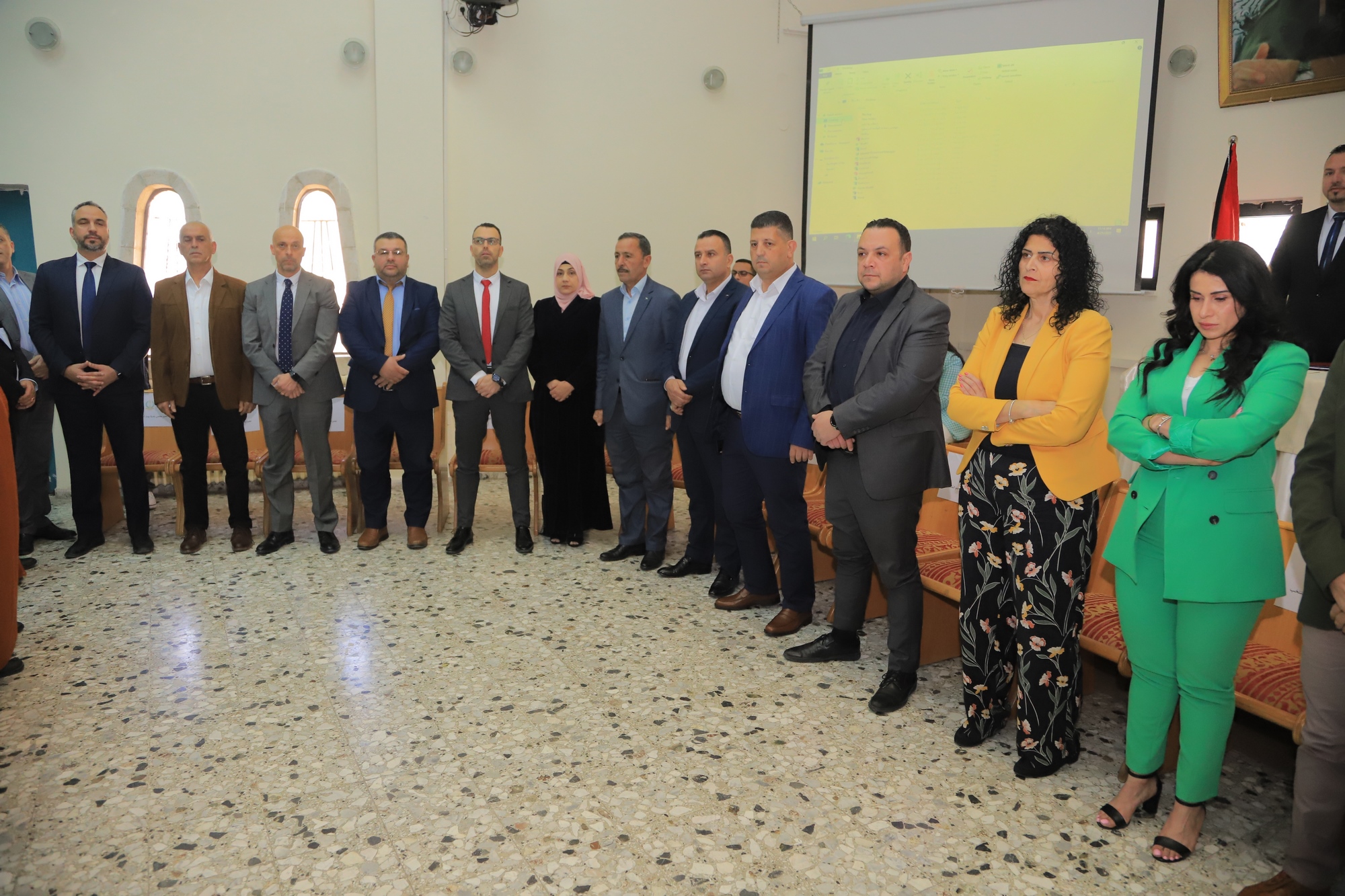 مراسم حفل تسليم وإستلام مجلس بلدية بيت لحم في دار البلدية وسط حضور مجتمعي كبير