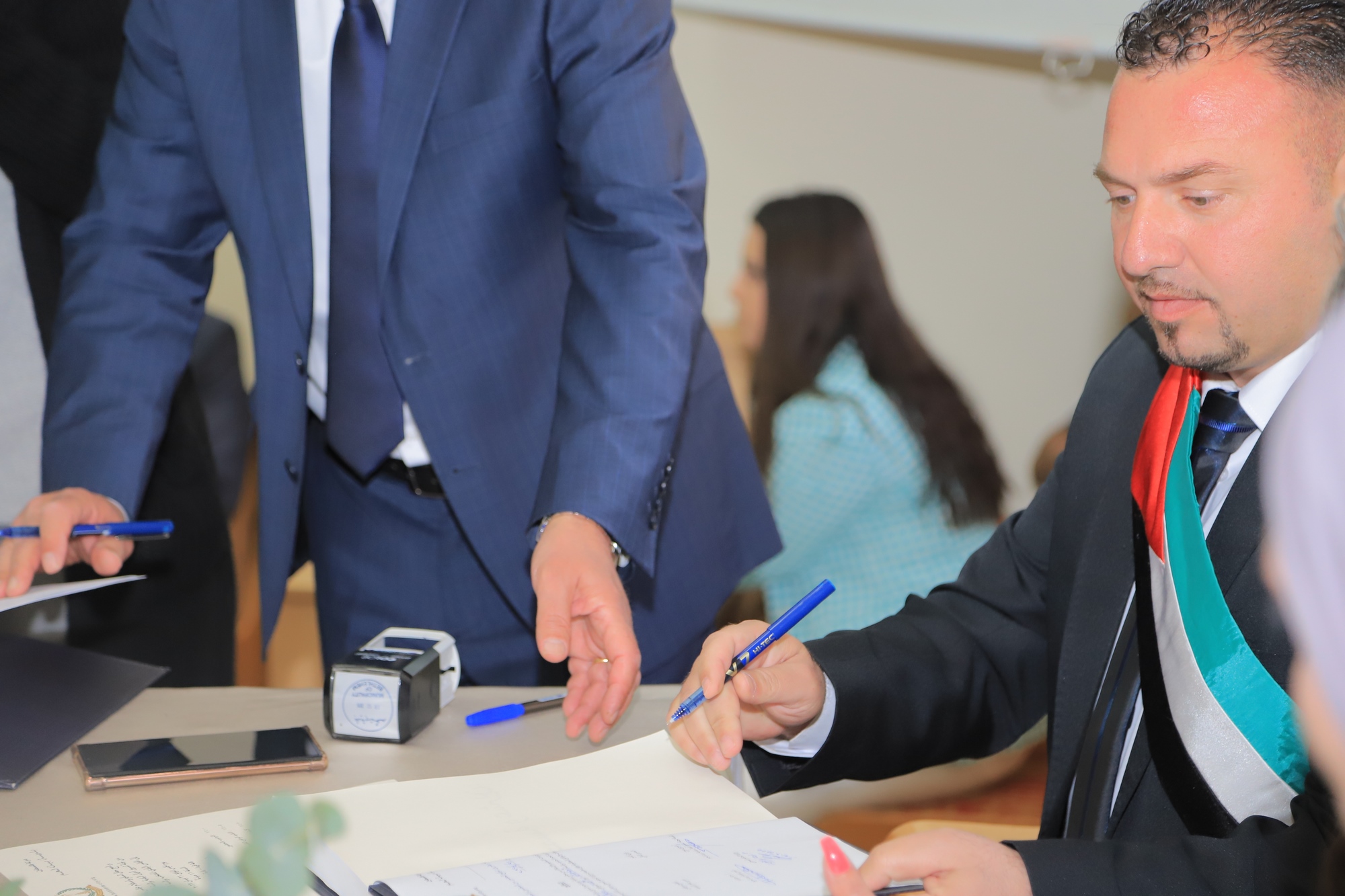 مراسم حفل تسليم وإستلام مجلس بلدية بيت لحم في دار البلدية وسط حضور مجتمعي كبير