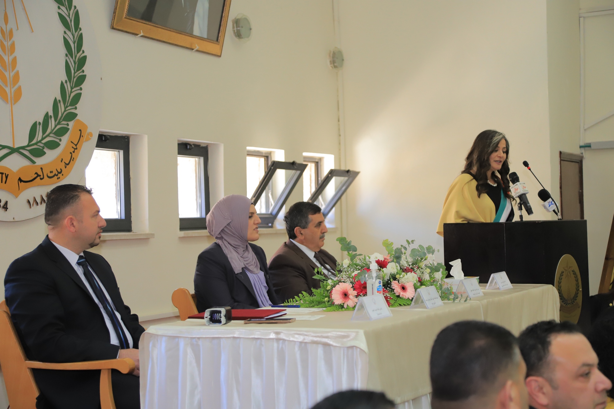 مراسم حفل تسليم وإستلام مجلس بلدية بيت لحم في دار البلدية وسط حضور مجتمعي كبير