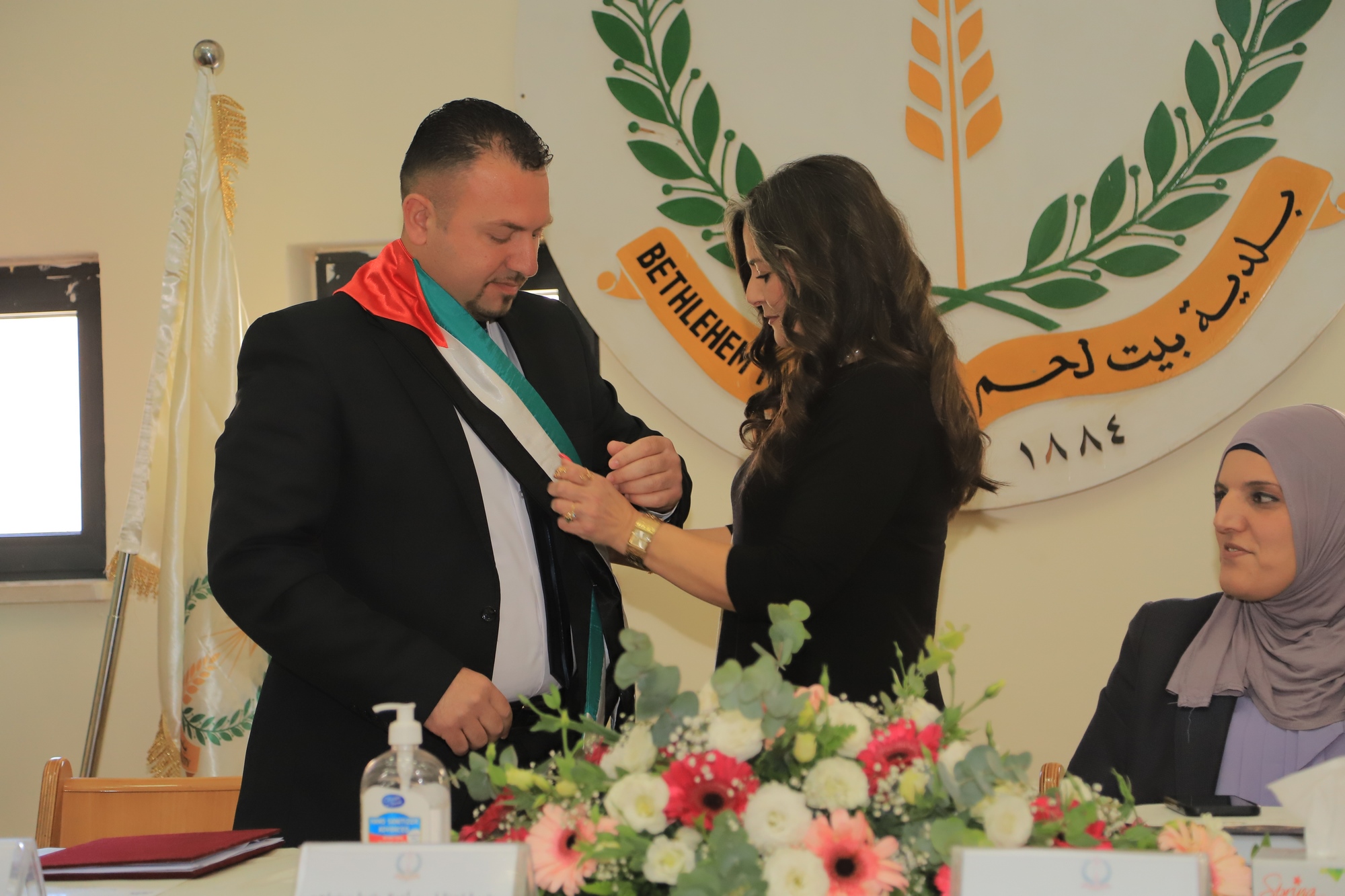 Bethlehem Municipal Council Handover Ceremony at the Town Hall amid a large community presence